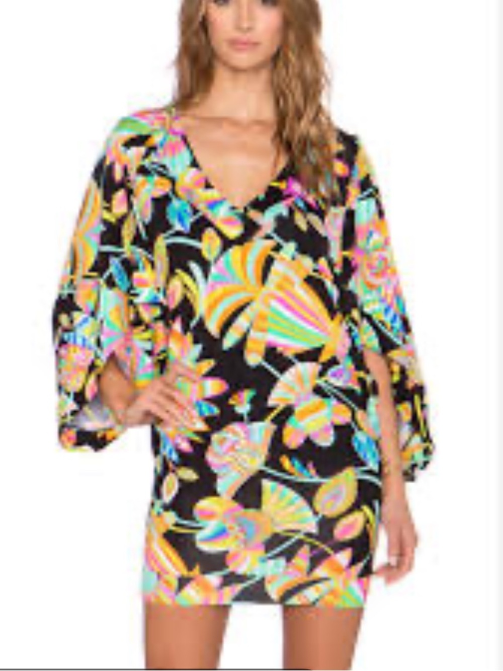 Trina Turk Tahitian Floral Women's Swim Cover-Up Sz Medium NWT